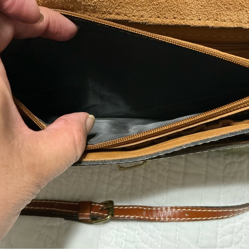 EUC Patricia Nash Leather Spring Lily Crossbody Bag - Picture 11 of 16